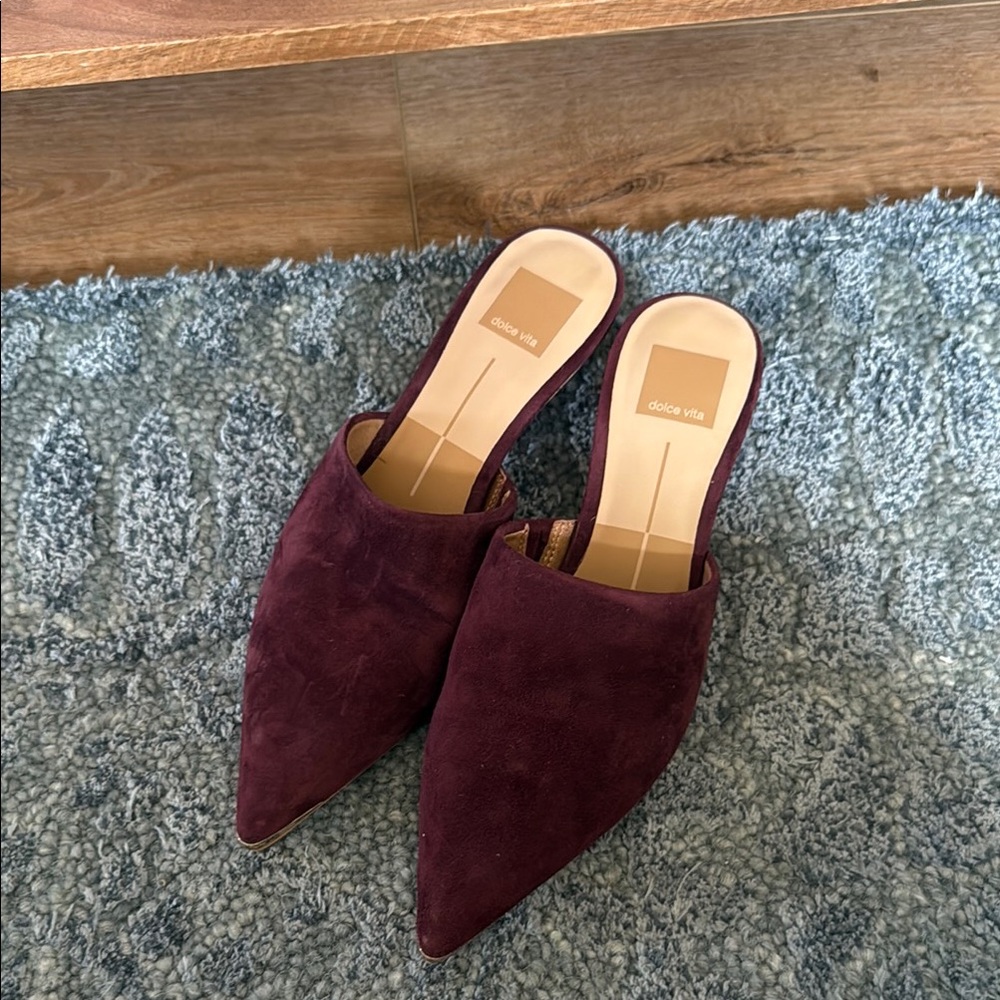 Dolce Vita Purple Mules Elegant Slip-On Design